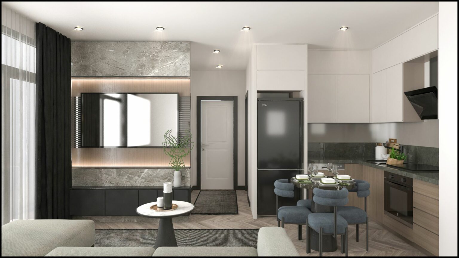 Apartments in a new residential complex currently under construction in the Teje neighborhood 11