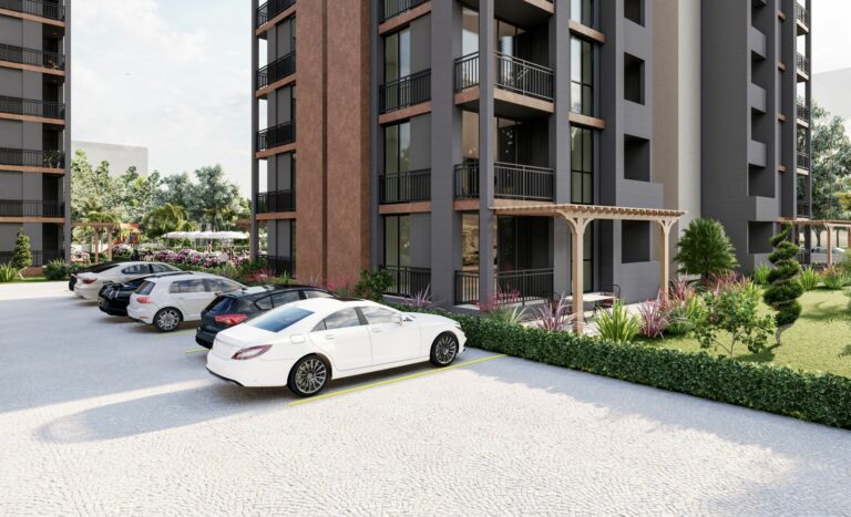 Der neue, im Bau befindliche Komplex in Mezitli im Stadtteil Soli 6