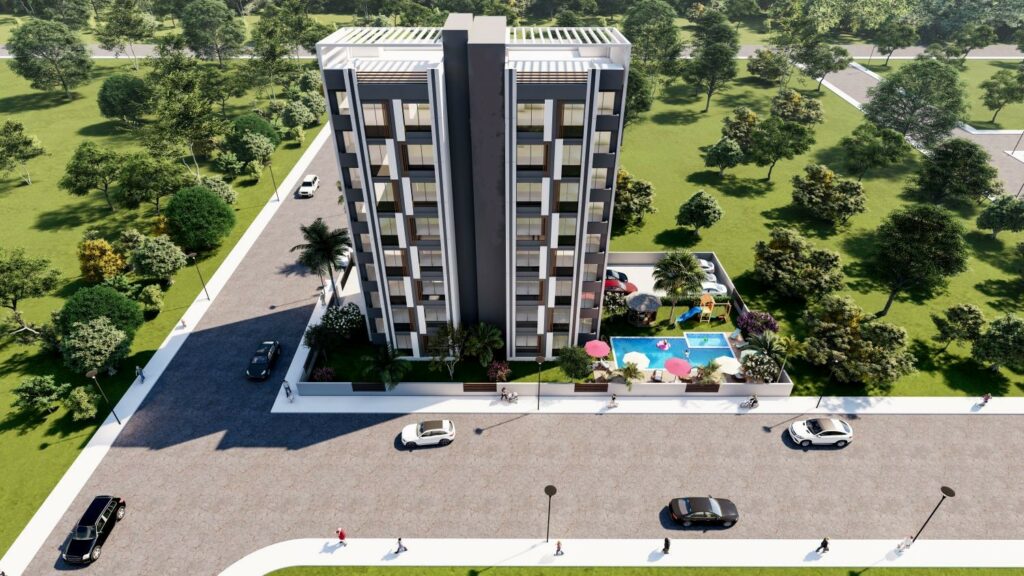 Apartments in a new residential complex currently under construction in the Teje neighborhood 3
