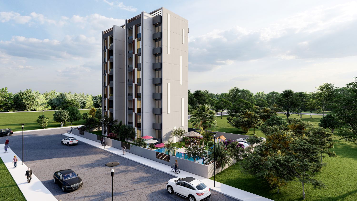 Apartments in a new residential complex currently under construction in the Teje neighborhood 2